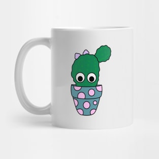 Cute Cactus Design #220: Cactus In Painted Terra-cotta Pot Mug